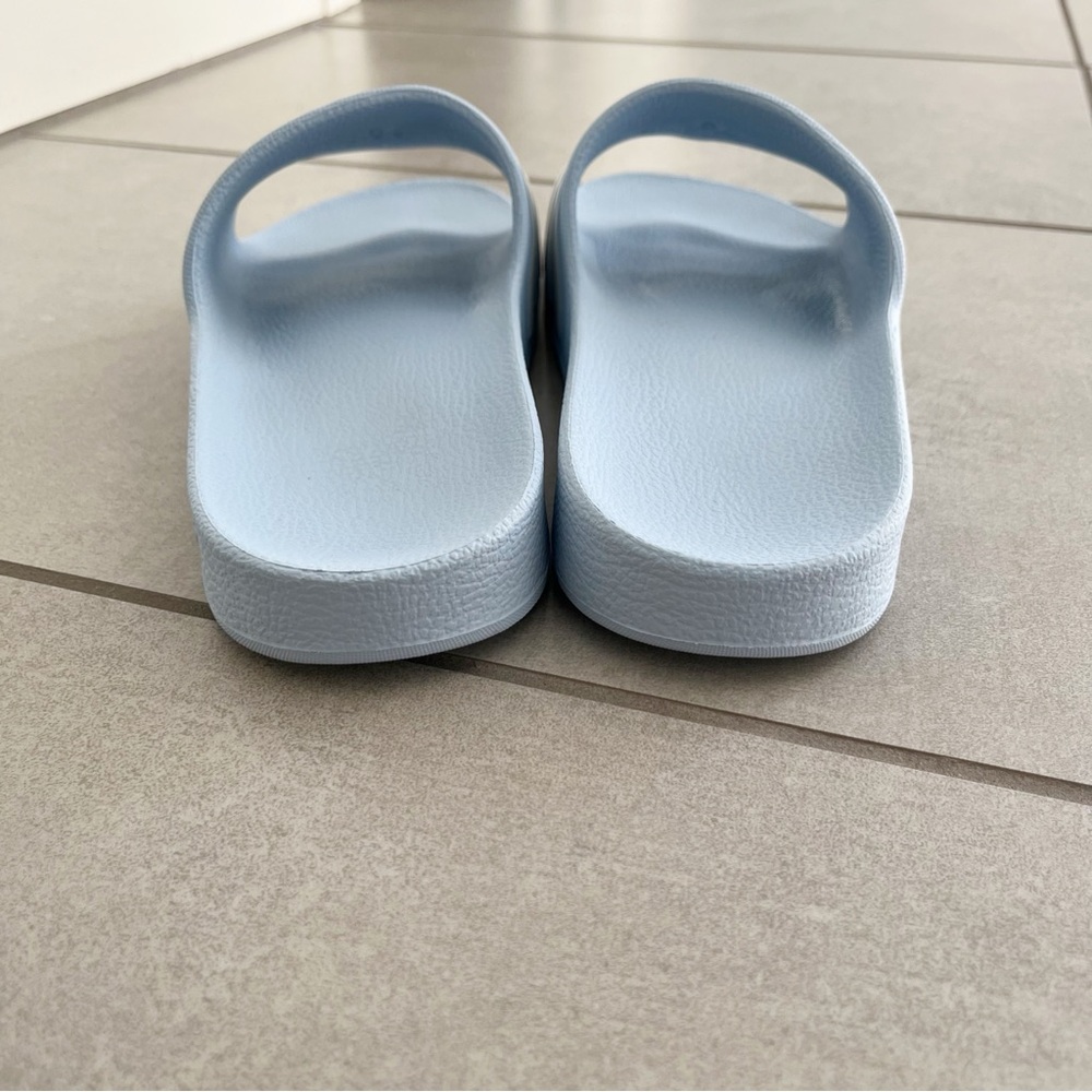 Adidas Adilette Aqua Powder Blue Slides Size 7 - Picture 8 of 9